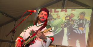 Liepājas hokejisti "Rally Kurzeme" laikā