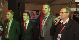 Liepājas hokejisti "Rally Kurzeme" laikā