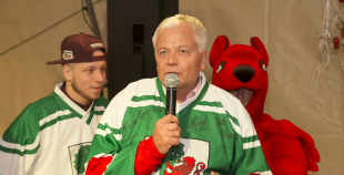 Liepājas hokejisti "Rally Kurzeme" laikā