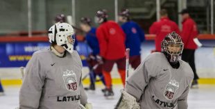 FOTO: Latvijas U-20 izlases treniņš (03.12)