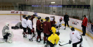 2016 Latvijas hokeja izlases treniņš