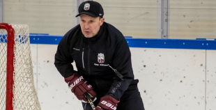 FOTO: Latvijas U-18 hokeja izlases treniņš