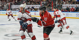 Hokeja leģendu spēles pamatlaiks noslēdzas ar draudzīgu neizšķirtu