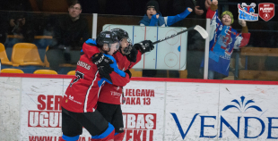 Virslīga: HK Zemgale/LLU - HK Kurbads 4:3