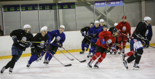 FOTO: U-20 izlases pirmais treniņš pirms novembra turnīra Ventspilī 