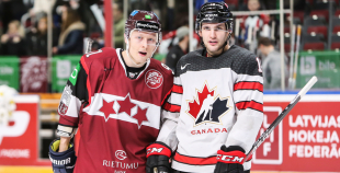 FOTO: Latvija - Kanāda 0:2 