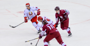 FOTO: Latvija - Baltkrievija 3:2 (pag.)