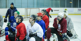 FOTO: Latvijas U-20 izlase uzsāk treniņnometni pirms pasaules čempionāta Francijā 