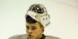 FOTO: U-20 izlases pirmdienas ledus treniņš "Volvo" ledus hallē 