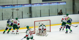 FOTO: "Mogo" pēcspēles metienos (5:4) uzveic liepājniekus 