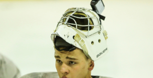 FOTO: U-20 izlases pirmdienas ledus treniņš "Volvo" ledus hallē 