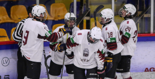 FOTO: Latvija U-18 - Kazahstāna U-18 1:0