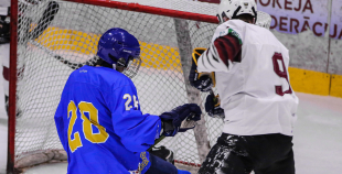 FOTO: Latvija U-18 - Kazahstāna U-18 1:0