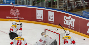 Latvijas izlase arī otrajā mačā piekāpjas Šveicei 