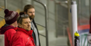 FOTO: Latvijas izlases treniņš "Volvo ledus hallē" (09.04.)