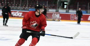 FOTO: Kanādas izlases treniņš "Arēna Rīga" 