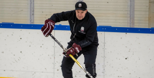 FOTO: Latvijas U-18 hokeja izlases treniņš