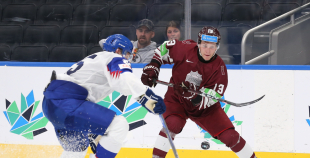 Latvijas izlase izcīna punktu pret Slovākiju un saglabā izredzes uz 1/4 finālu