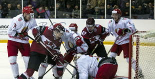 EHC: Latvija - Baltkrievija 1:0
