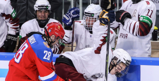 FOTO: Latvija U-18 - Krievija U-18 1:5