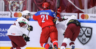 FOTO: Latvija U-18 - Krievija U-18 1:5