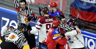 PČ: Latvija - Krievija 0:5 