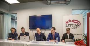 FOTO: 29. Pasaules Ziemas Universiādes preses konference 