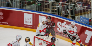 Latvijas izlase arī otrajā mačā piekāpjas Šveicei 