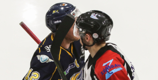 FOTO: "Kurbads" pagarinājumā izcīna uzvaru Latvijas čempionāta pirmajā finālspēlē