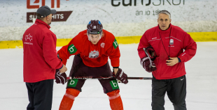 Nosaukts Latvijas nacionālās hokeja izlases sastāvs pēdējām pārbaudes spēlēm ar Šveici