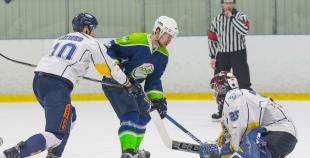 Virslīga: 5. finālspēle: HK Mogo - HK Kurbads 3:4 