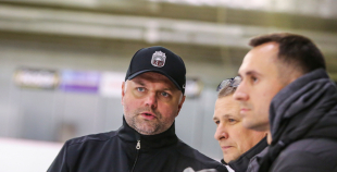 FOTO: Latvijas U-20 hokeja izlases treniņš