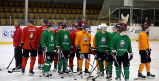Latvijas hokeja izlases treniņš 06.03.2017.