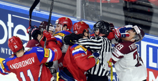 PČ: Latvija - Krievija 0:5 