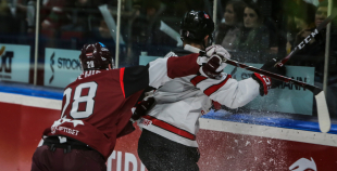 FOTO: Latvija - Kanāda 0:2 