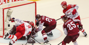 FOTO: Latvija - Dānija (1:0)