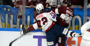 Latvijas izlase pirmajā spēlē atzīst Norvēģijas pārākumu