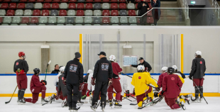 FOTO: Latvijas U-18 hokeja izlases treniņš