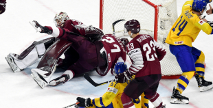 FOTO: Latvija -  Zviedrija (2:3)