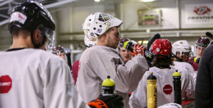 FOTO: Latvijas U-20 hokeja izlases treniņš