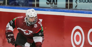 FOTO: U-18 izlases kandidātu savstarpējais mačs 