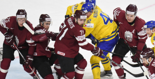 PČ: Latvja - Zviedrija 0:2