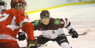 FOTO: Latvijas U-20 izlase turnīrā Ventspilī cieš neveiksmi (1:4) arī pret baltkrieviem 