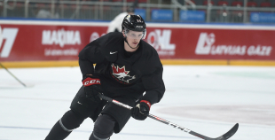 FOTO: Kanādas izlases treniņš "Arēna Rīga" 