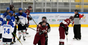 Latvijas izlase sagrauj Itāliju un iekļūst Jaunatnes olimpiādes pusfinālā