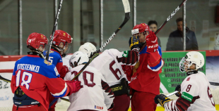 FOTO: Latvija U18 - Krievija U-18 3:4 (p.m.)