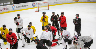 FOTO: Kanādas olimpiskās izlases treniņš