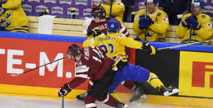 PČ: Latvja - Zviedrija 0:2