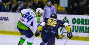 Virslīga: 4. finālspēle: HK Kurbads - HK Mogo 7:4