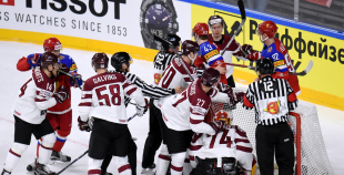 PČ: Latvija - Krievija 0:5 